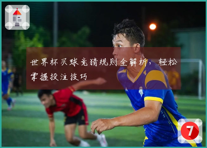 世界杯买球竞猜规则全解析，轻松掌握投注技巧